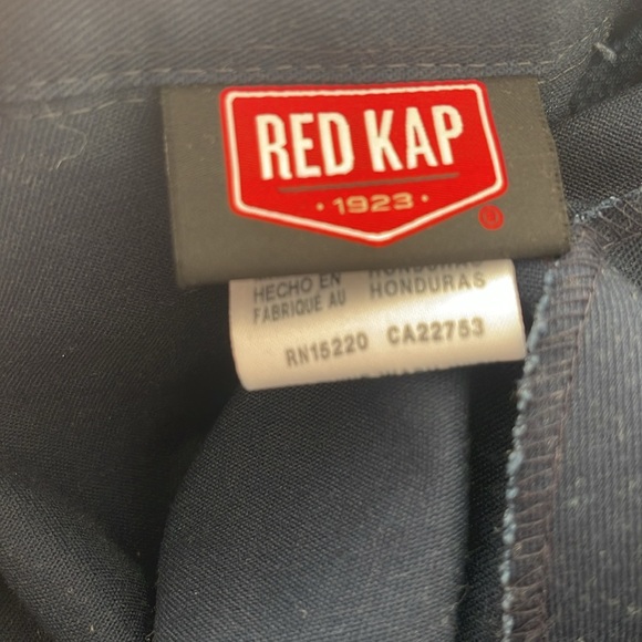 Red Kap Men’s shop coat Navy - Picture 5 of 6